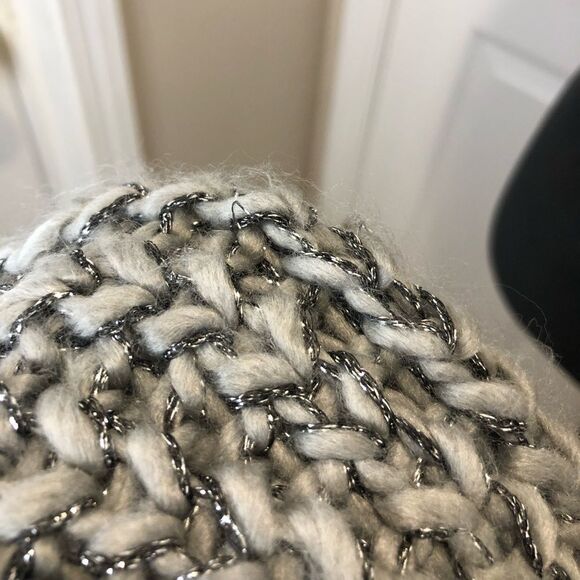 Juicy Couture silver gray metallic infinity scarf - Picture 6 of 7